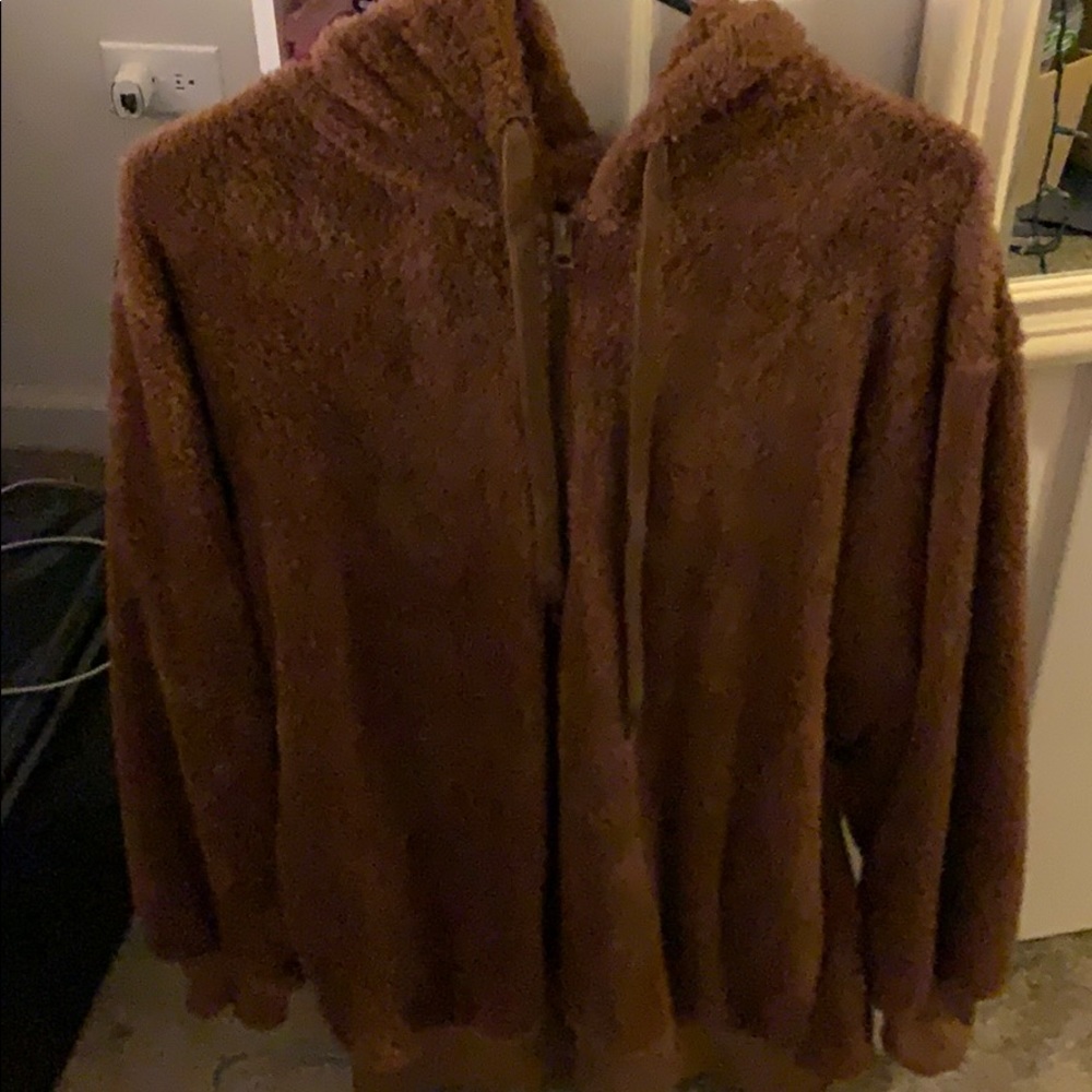 Sherpa zipper jacket